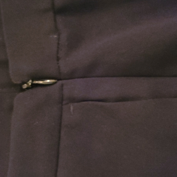 ALFANI Black Wide Leg Open Pleat CROPPED PANTS/ CULOTTES sz 12 - Picture 5 of 6